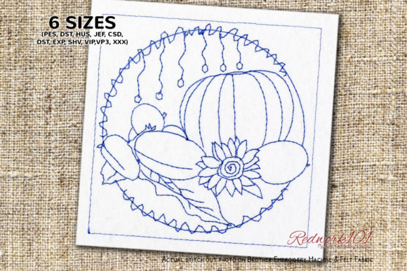 Basket of Vegetables Embroidery Design Review