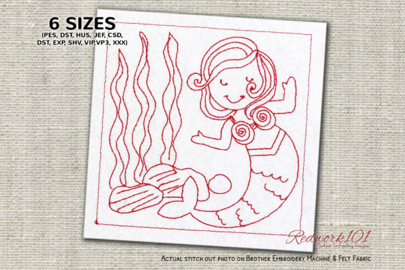 Beautiful Mermaid Redwork: A Craft Fair Designer's Honest Review