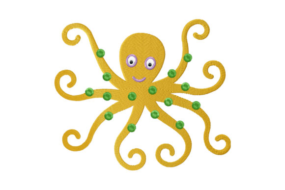 Cute Octopus with Tentacles Embroidery Review