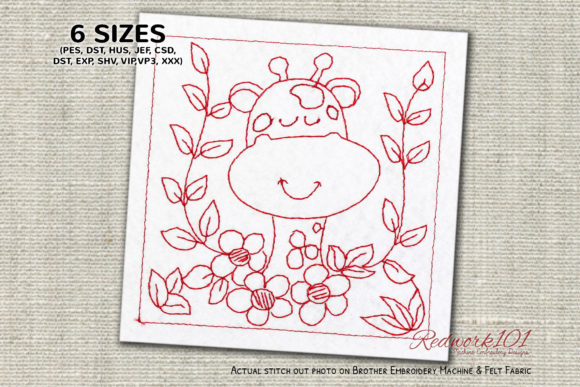 Giraffe Face Embroidery Review