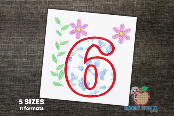 Number 6 Applique: A Designer Review for Seasonal Products