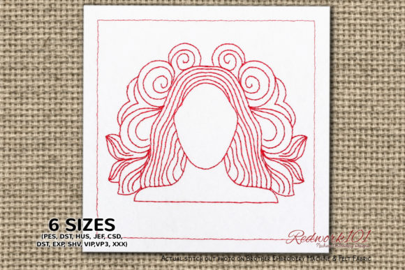 Review: Girls Face Virgo Zodiac Sign Redwork