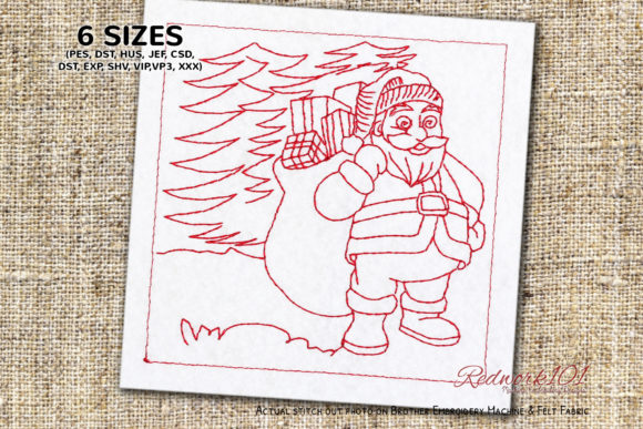 Santa Claus with Gift Redwork: A Designer’s Honest Review