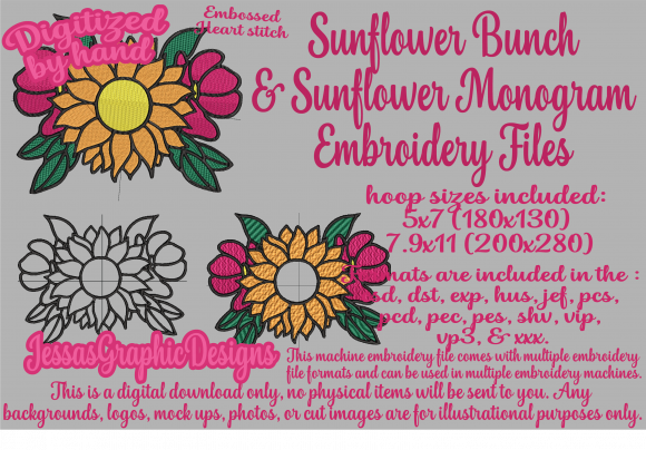 Sunflower Bunch with Monograms Review