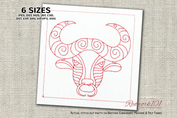 Taurus Zodiac Sign Redwork Review