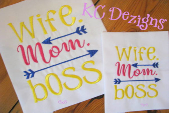 Wife Mom Boss Machine Design